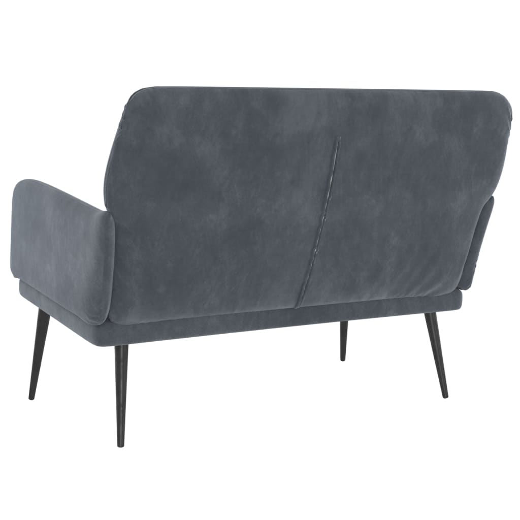 Bench Dark Gray 42.5"x31.1"x31.1" Velvet