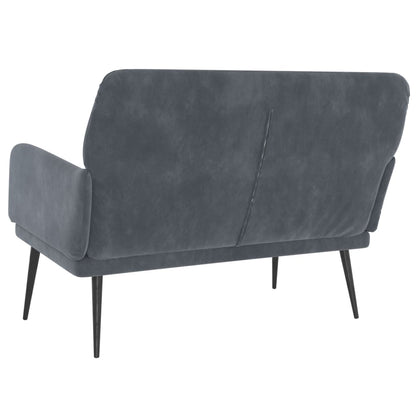 Bench Dark Gray 42.5"x31.1"x31.1" Velvet