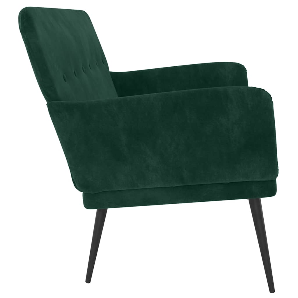 Bench Dark Green 42.5"x31.1"x31.1" Velvet