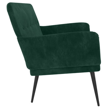 Bench Dark Green 42.5"x31.1"x31.1" Velvet