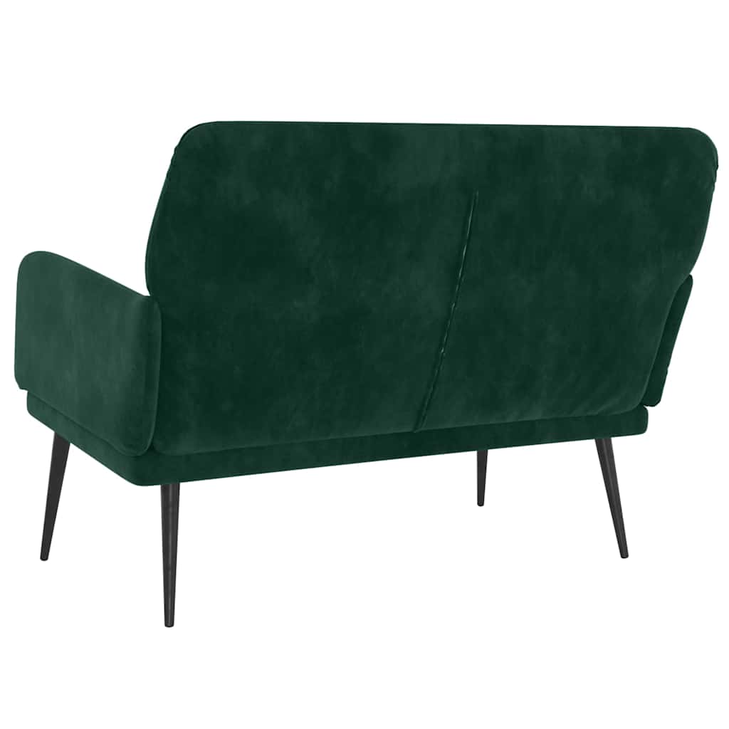 Bench Dark Green 42.5"x31.1"x31.1" Velvet