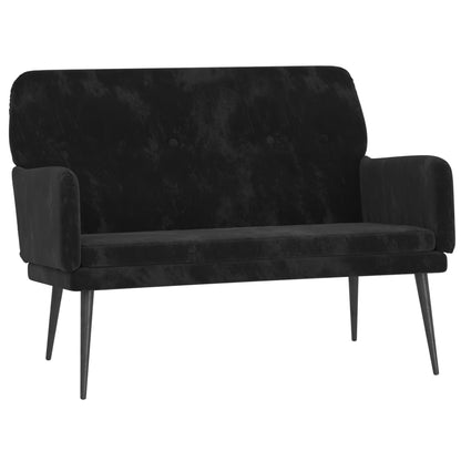 Bench Black 42.5"x31.1"x31.1" Velvet