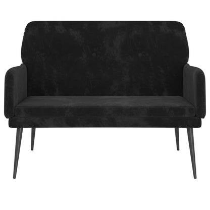 Bench Black 42.5"x31.1"x31.1" Velvet