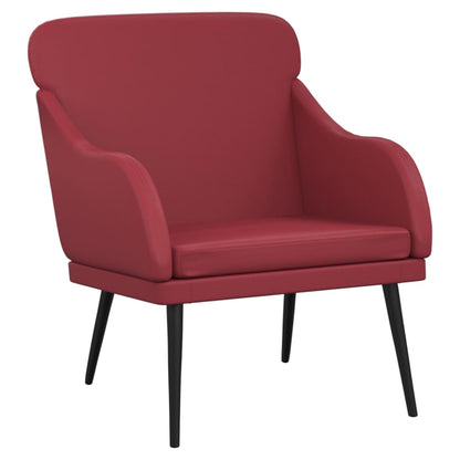 Armchair Wine Red 63x76x80 cm Faux Leather