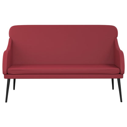 Bench Wine Red 110x76x80 cm Faux Leather