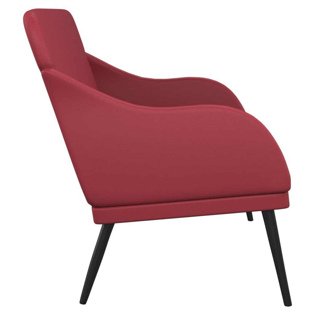 Bench Wine Red 110x76x80 cm Faux Leather