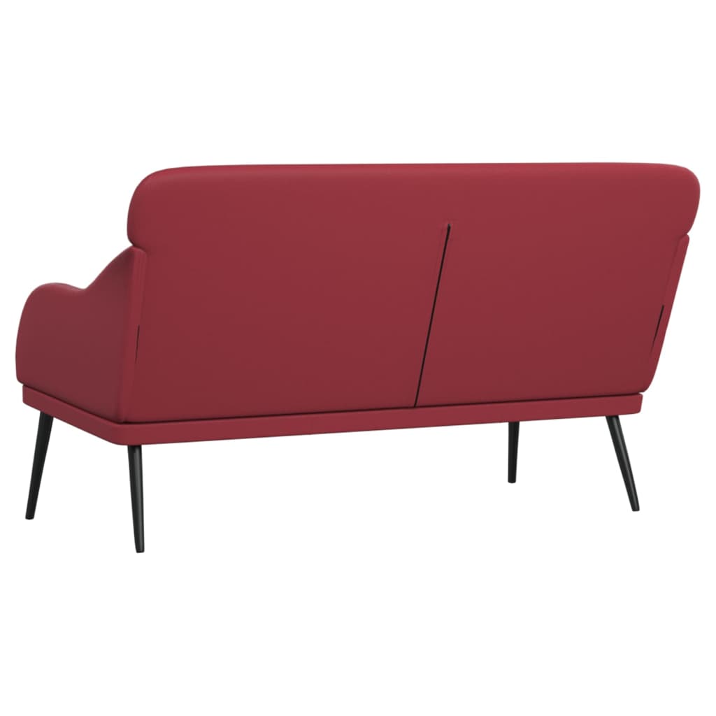 Bench Wine Red 110x76x80 cm Faux Leather