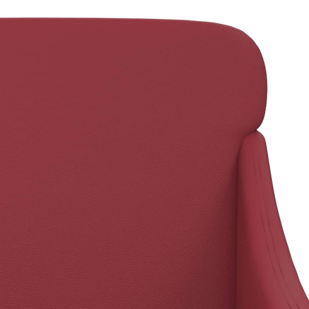 Bench Wine Red 110x76x80 cm Faux Leather