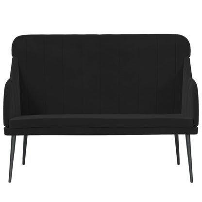 Bench Black 43.3"x29.9"x31.5" Velvet
