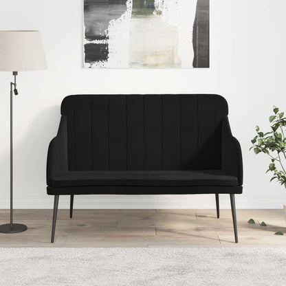 Bench Black 43.3"x29.9"x31.5" Velvet