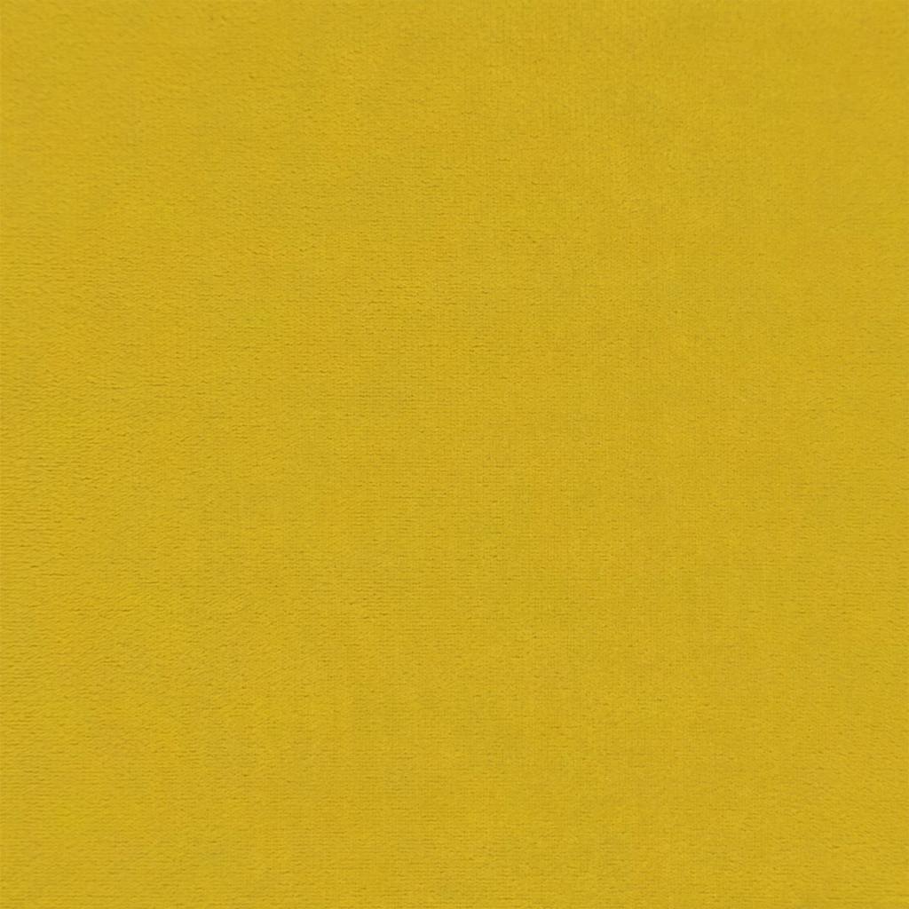 Bench Yellow 110x76x80 cm Velvet