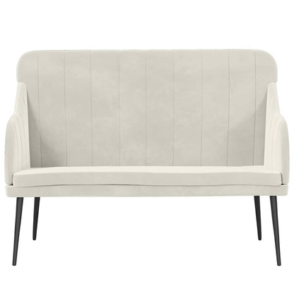 Bench Cream 110x76x80 cm Velvet