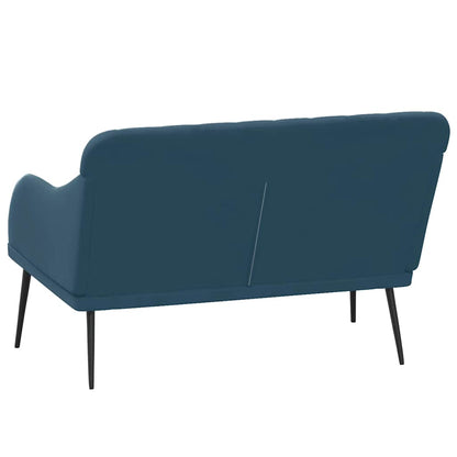 Bench Blue 110x76x80 cm Velvet