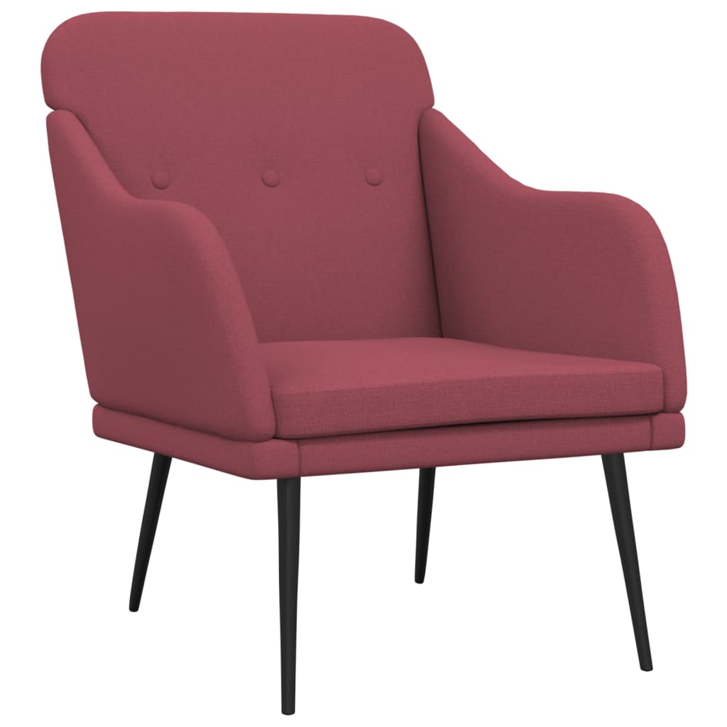 Armchair Wine Red 63x76x80 cm Fabric