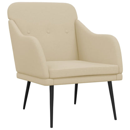 Armchair Cream 63x76x80 cm Fabric