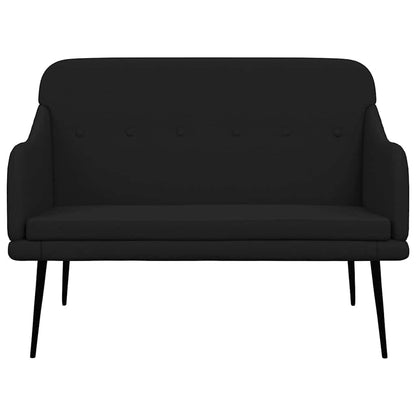 Bench Black 110x76x80 cm Fabric