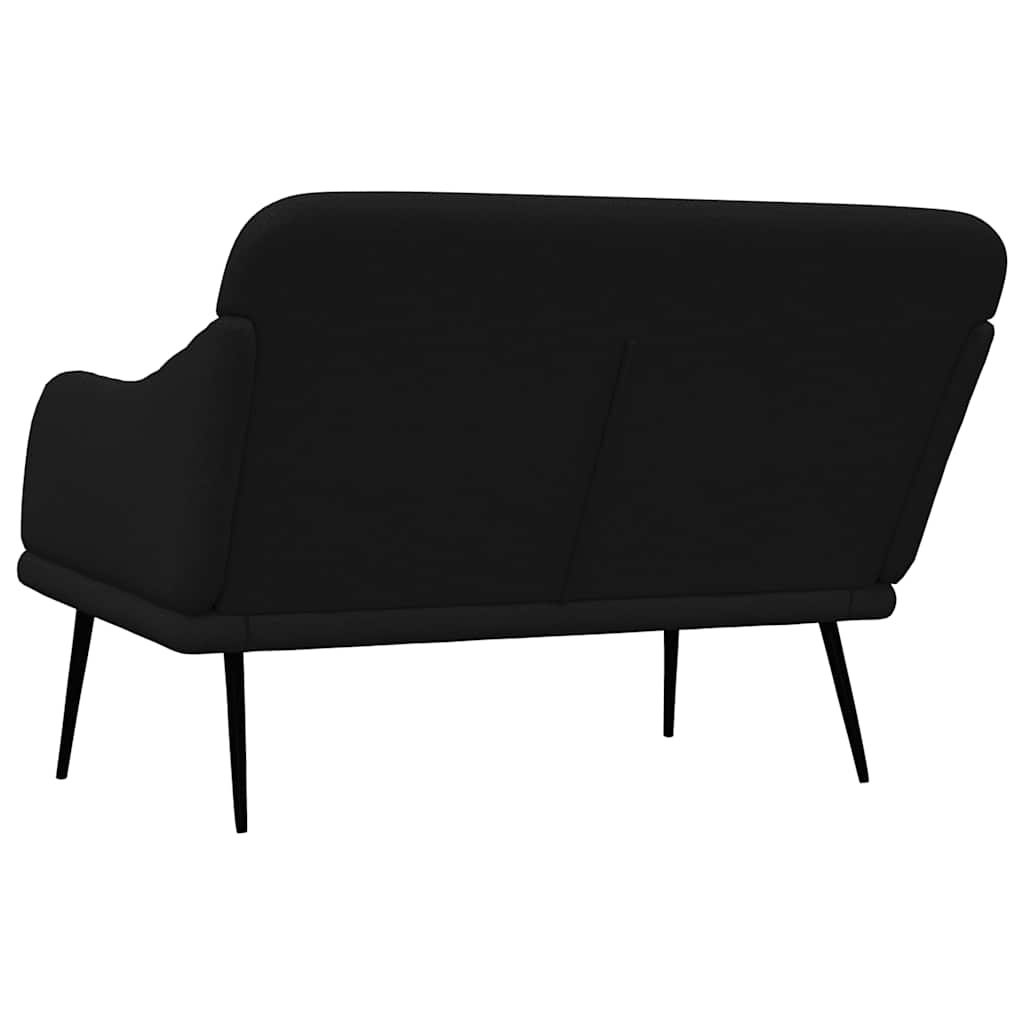 Bench Black 110x76x80 cm Fabric