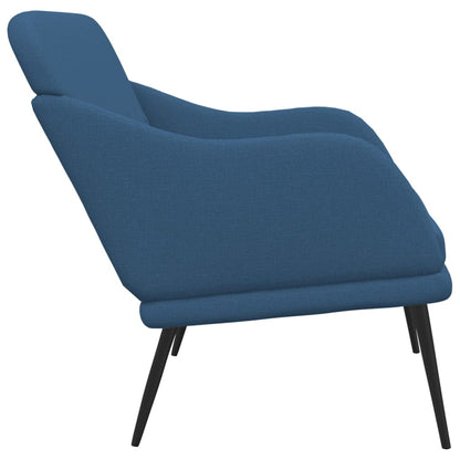 Bench Blue 110x76x80 cm Fabric