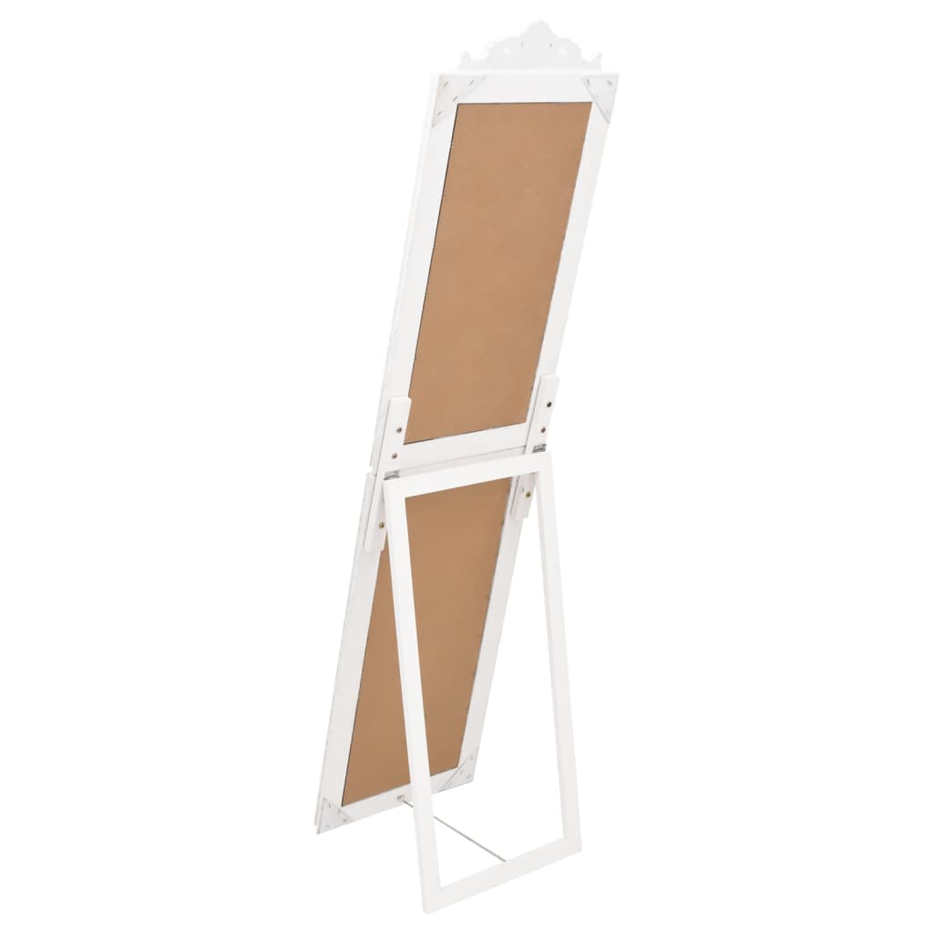 Free-Standing Mirror White 40x160 cm