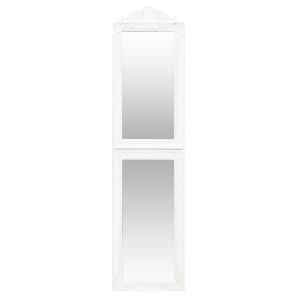 Free-Standing Mirror White 45x180 cm