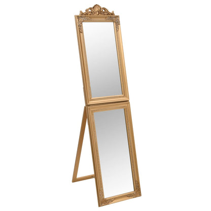 Free-Standing Mirror Gold 45x180 cm