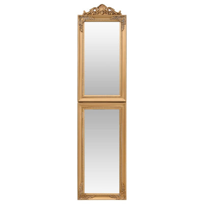 Free-Standing Mirror Gold 45x180 cm