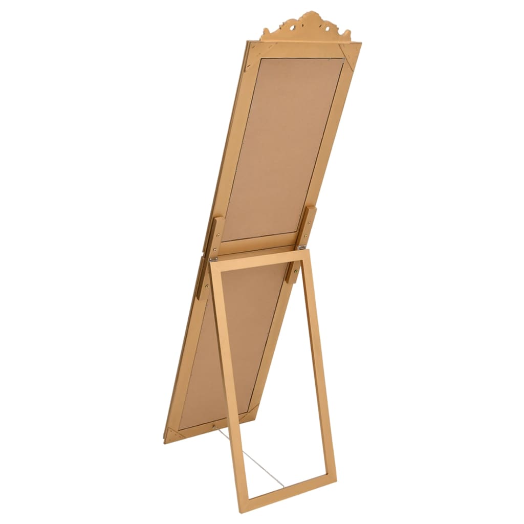 Free-Standing Mirror Gold 45x180 cm