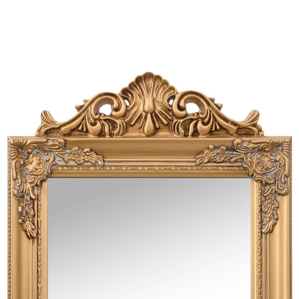 Free-Standing Mirror Gold 45x180 cm