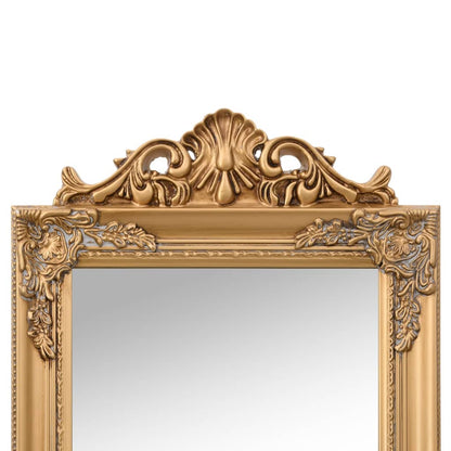 Free-Standing Mirror Gold 45x180 cm