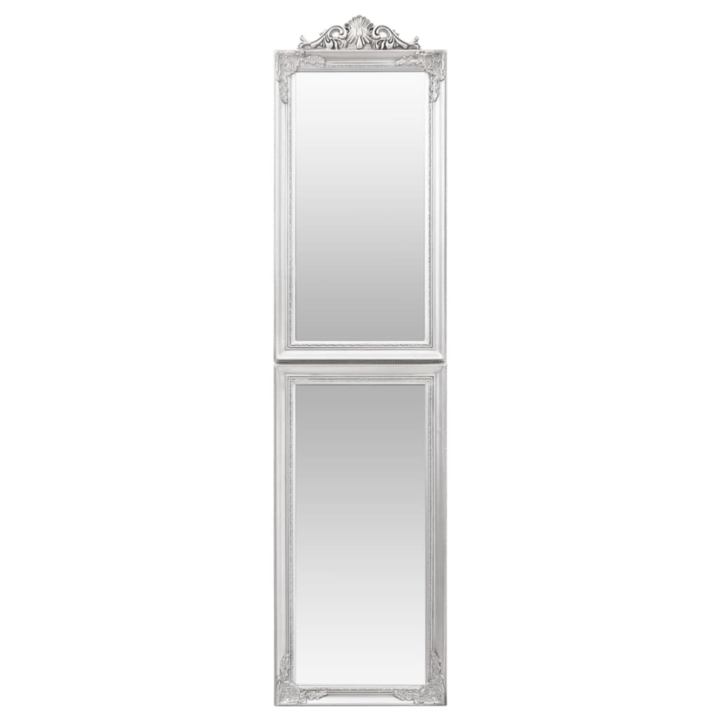 Free-Standing Mirror Silver 45x180 cm