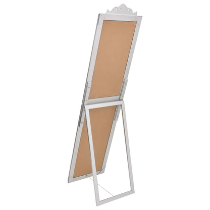 Free-Standing Mirror Silver 45x180 cm