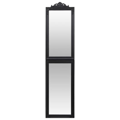 Free-Standing Mirror Black 45x180 cm