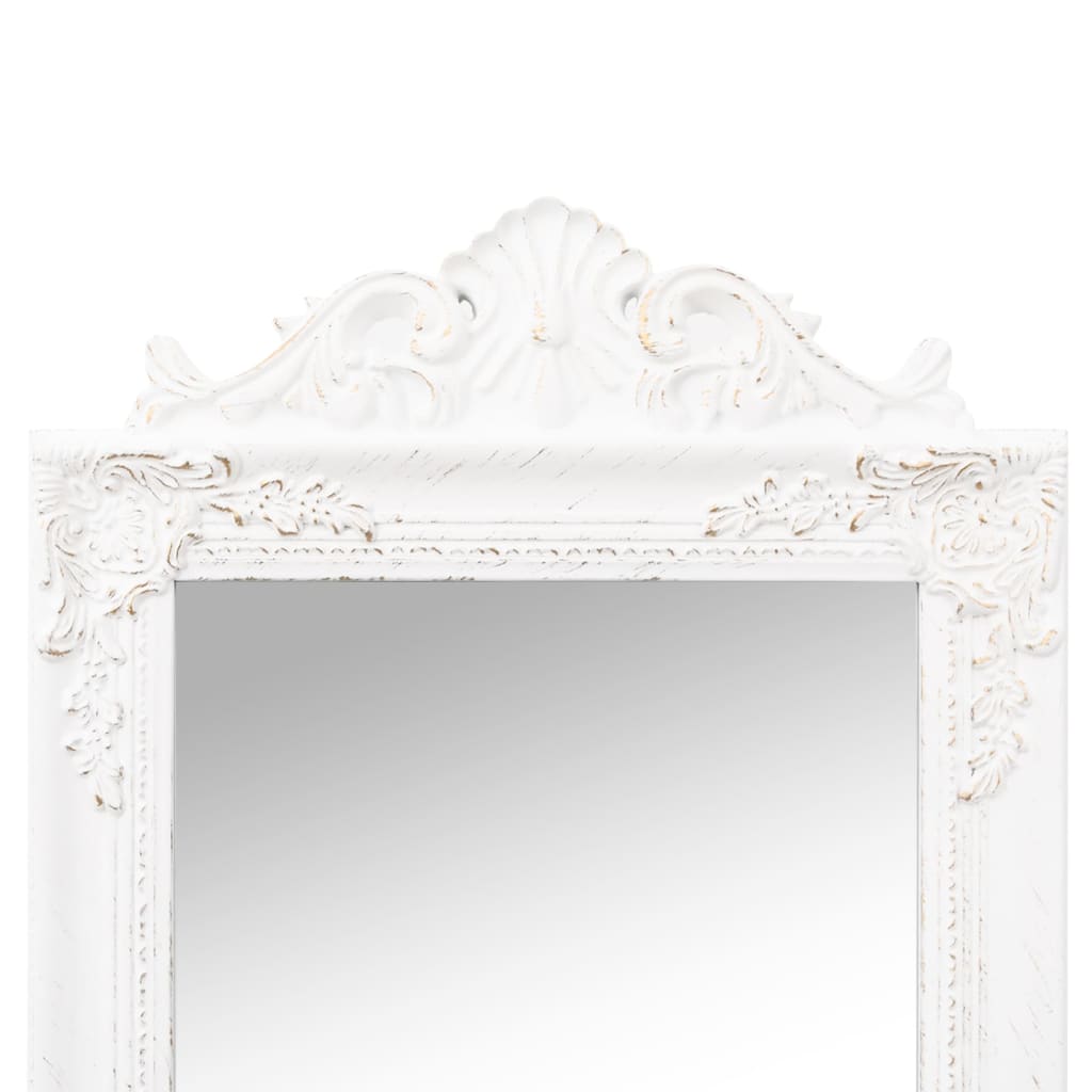 Free-Standing Mirror White 50x200 cm