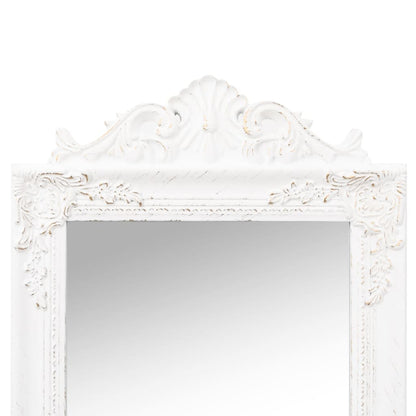 Free-Standing Mirror White 50x200 cm