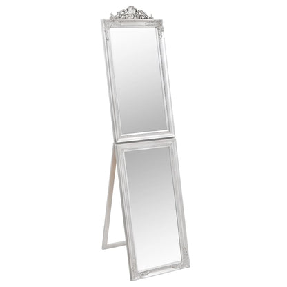 Free-Standing Mirror Silver 50x200 cm