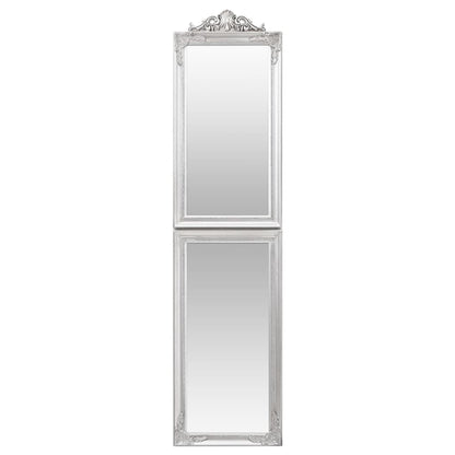 Free-Standing Mirror Silver 50x200 cm