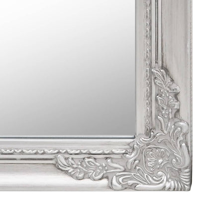 Free-Standing Mirror Silver 50x200 cm