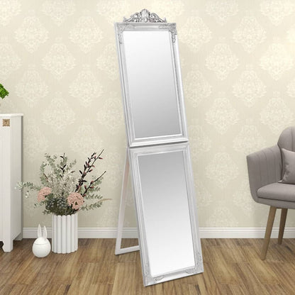 Free-Standing Mirror Silver 50x200 cm