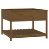 Planter with Shelf Honey Brown 111.5x111.5x81 cm Solid Wood Pine