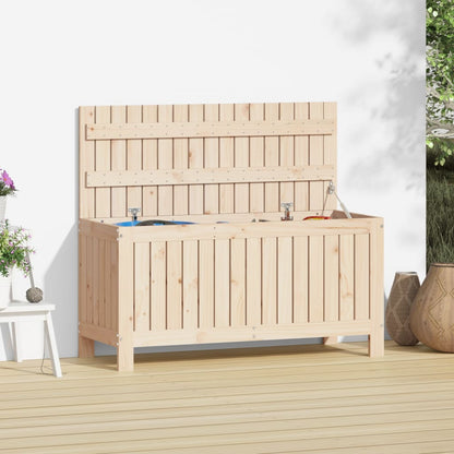 Garden Storage Box 108x42.5x54 cm Solid Wood Pine