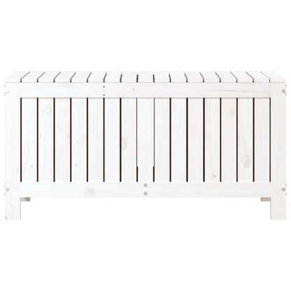 Garden Storage Box White 108x42.5x54 cm Solid Wood Pine