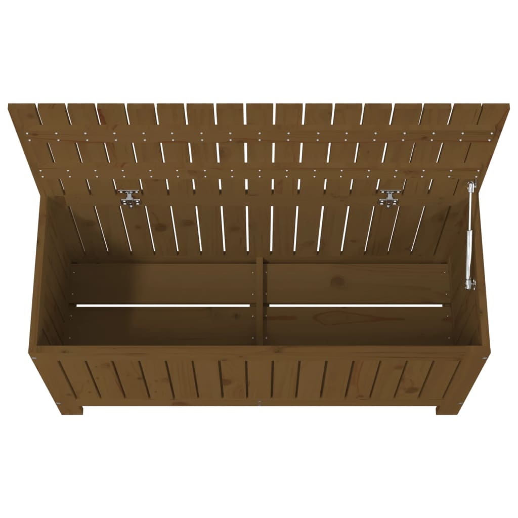 Garden Storage Box Honey Brown 108x42.5x54 cm Solid Wood Pine