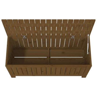 Garden Storage Box Honey Brown 108x42.5x54 cm Solid Wood Pine