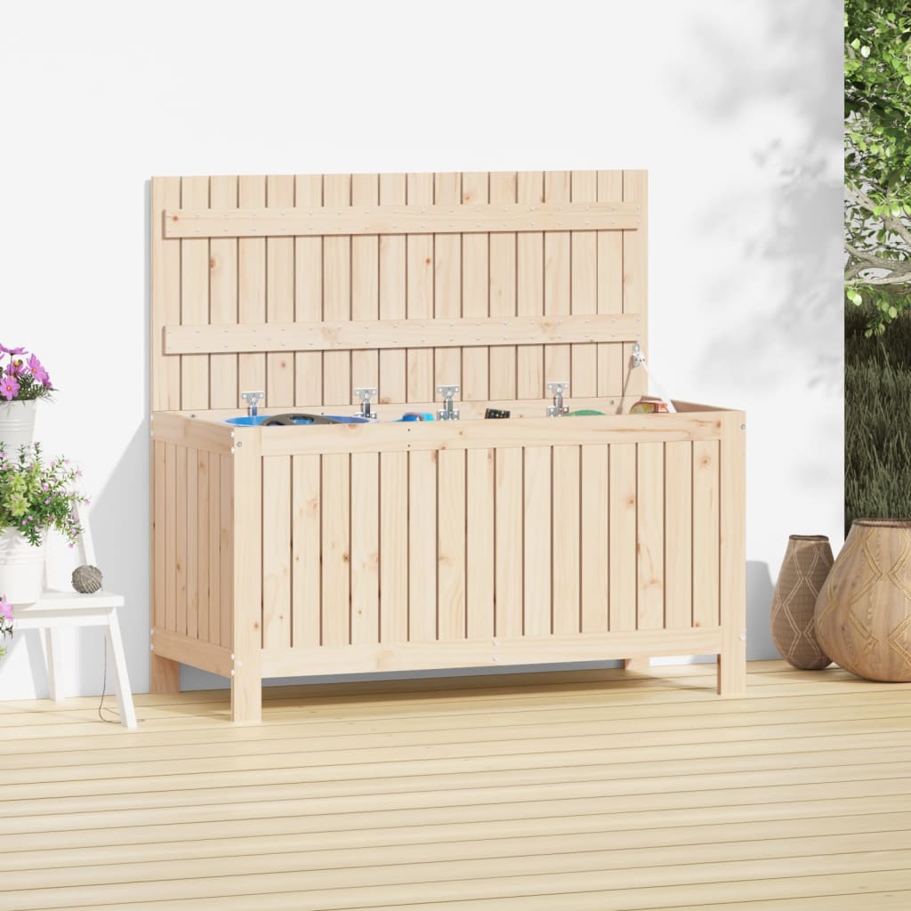 Garden Storage Box 115x49x60 cm Solid Wood Pine