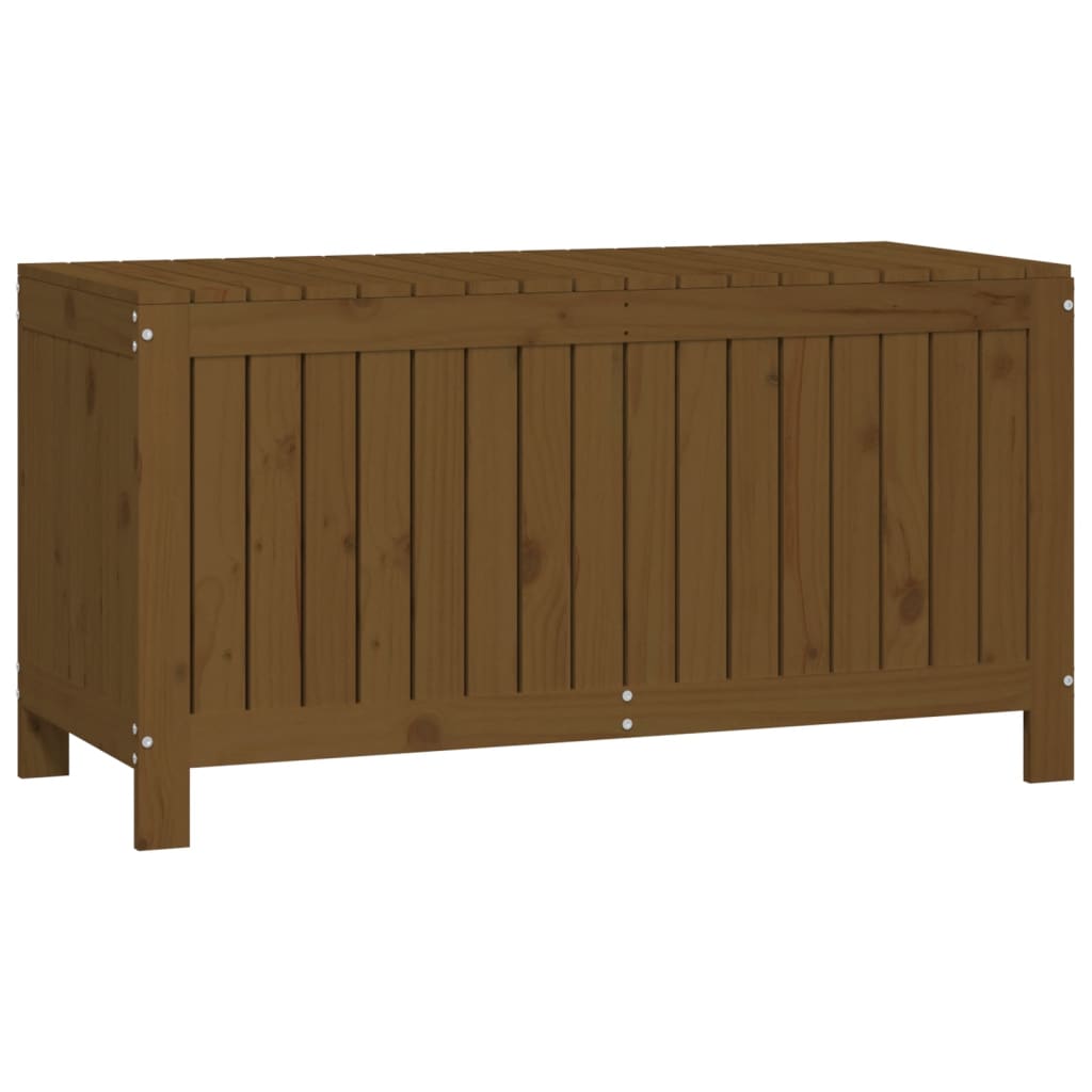 Garden Storage Box Honey Brown 115x49x60 cm Solid Wood Pine