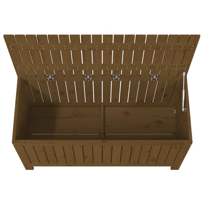 Garden Storage Box Honey Brown 115x49x60 cm Solid Wood Pine