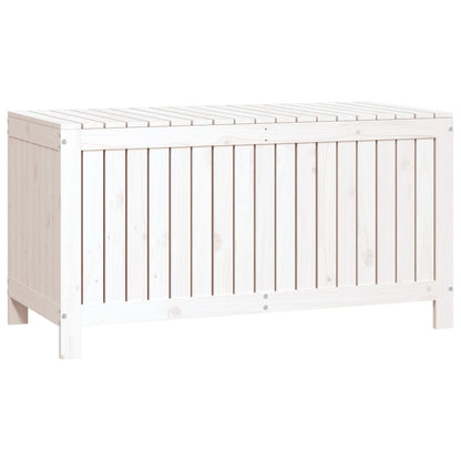 Garden Storage Box White 121x55x64 cm Solid Wood Pine