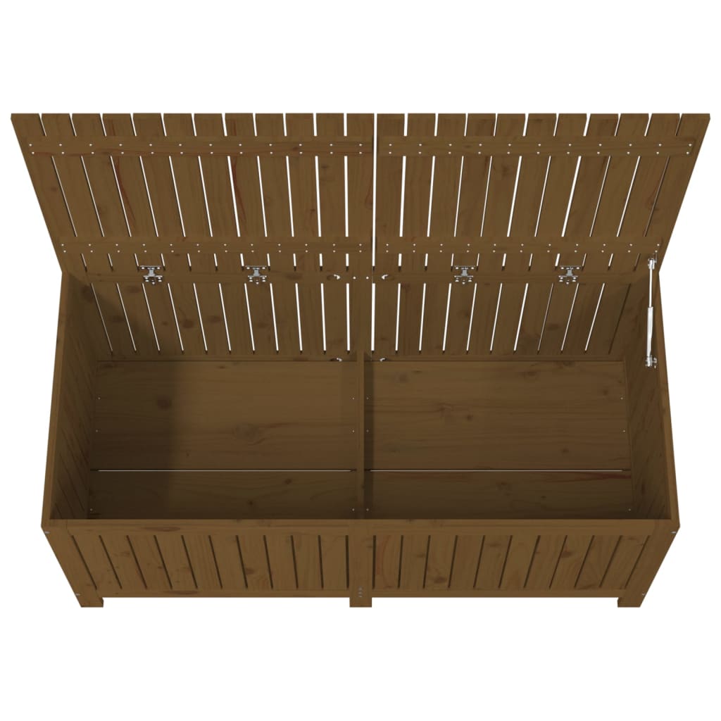 Garden Storage Box Honey Brown 147x68x64 cm Solid Wood Pine