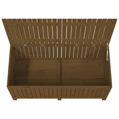 Garden Storage Box Honey Brown 147x68x64 cm Solid Wood Pine