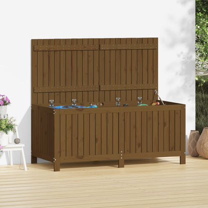 Garden Storage Box Honey Brown 147x68x64 cm Solid Wood Pine